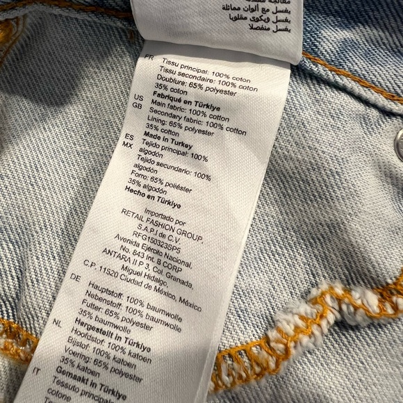 Galina High Rise Straight Leg Jeans in White - Picture 6 of 6